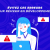Une personne qui a l'air frustrée en regardant un écran d'ordinateur avec des messages d'erreur.