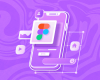 A stylized illustration of a smartphone with various user interface elements, suggesting app design or user experience concept.